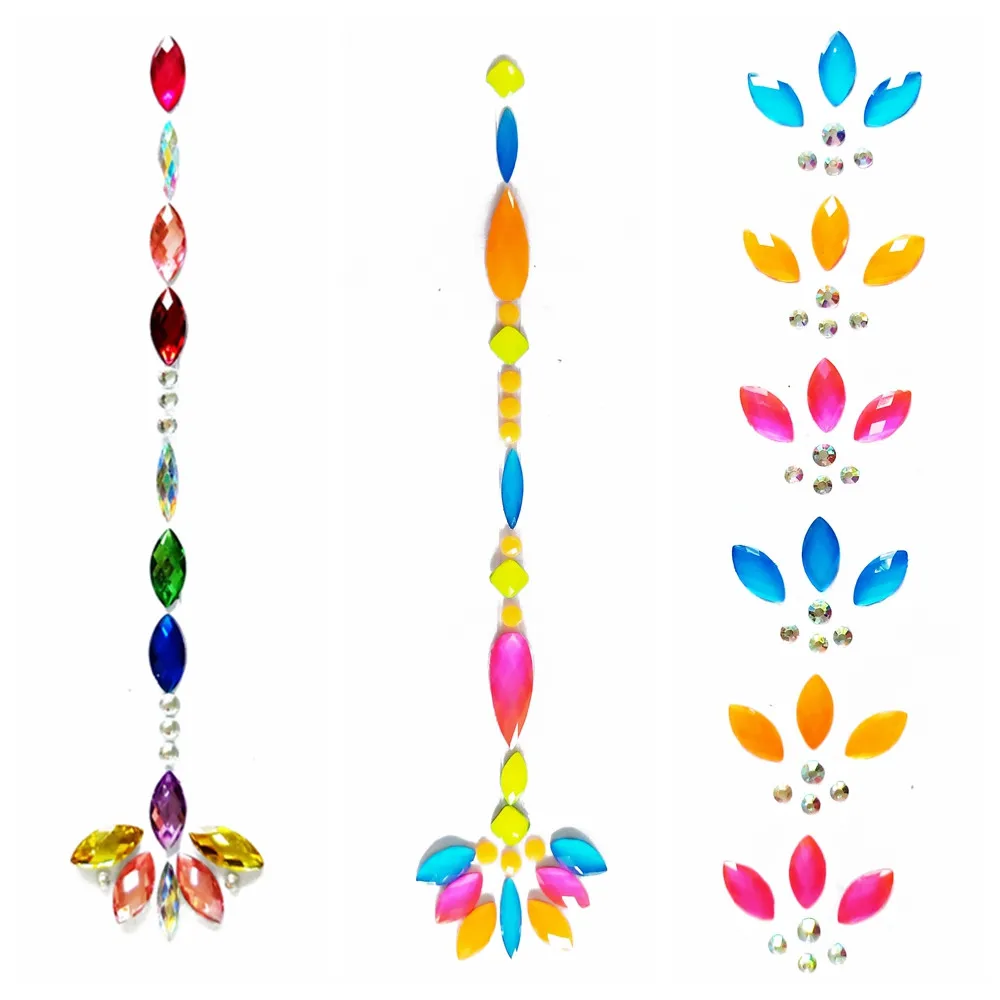 1 шт. 3D Хрустальный головной убор на лоб наклейка для волос блеск лица украшение