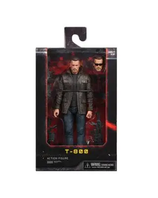 18 см NECA Terminator T-800 Темный Fate Сары Коннор фигурка Рождественская Кукла коллекционная модель игрушки подарок - Цвет: Черный