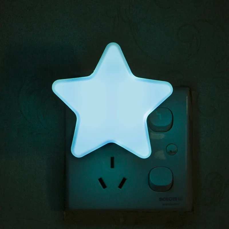 

Explosive Star Light Control Led Decorative Light Plug-in Switch Night Light Five-pointed Star Light Wholesale Bedroom Decor