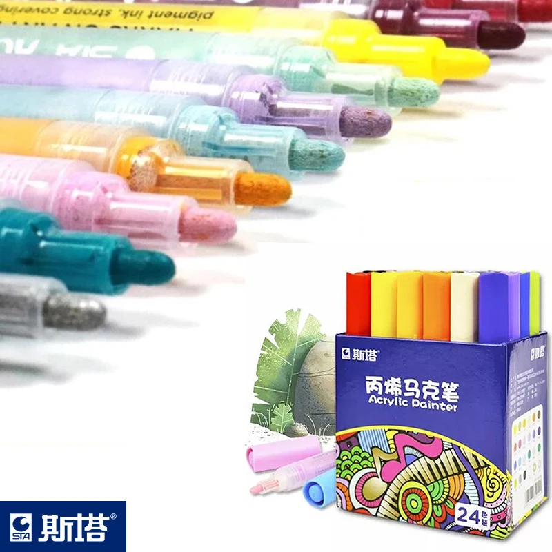 1 шт. 2 мм акриловая ручка для разметки цветные ручки керамики стекло фарфоровая