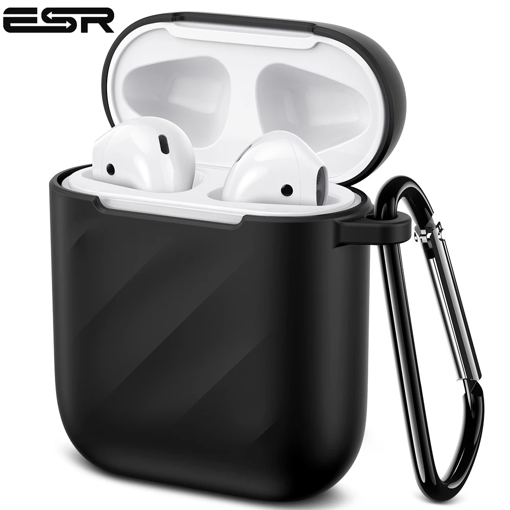 ESR пульсационный ТПУ чехол для переноски AirPods 2 зарядный чехол мягкий тонкий силиконовый ударопрочный защитный чехол для AirPods 1