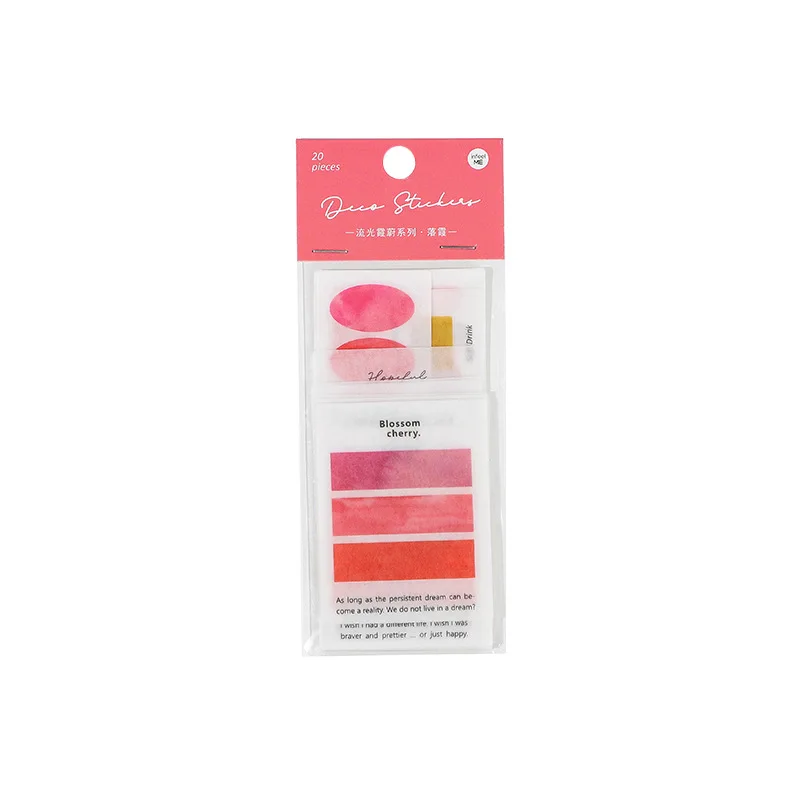 

20Pcs/Set Decoration Material Sticker Washi Paper Scrapbooking Stick Journal DIY Diary Album Stick School Office Supply