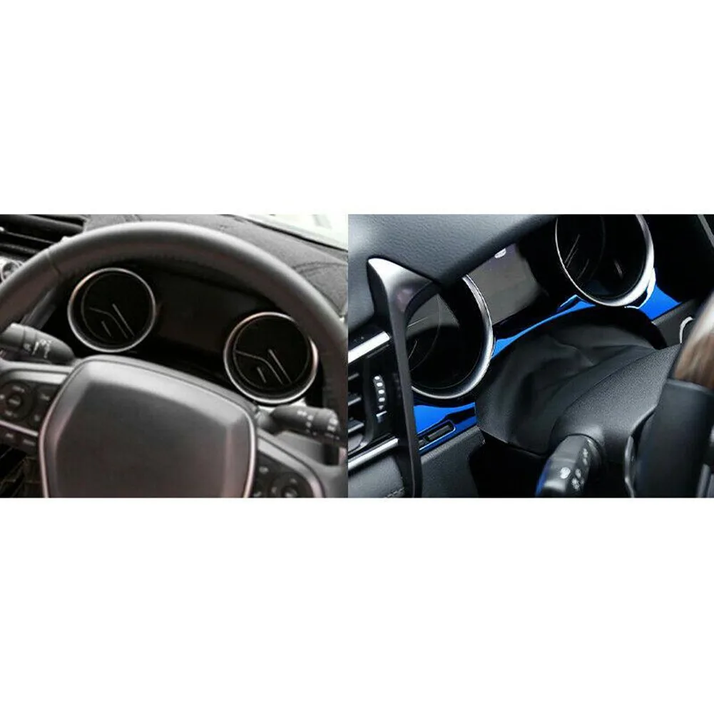 

2018-2019 Cover Trim 3pcs Dashboard Blue Decoration For Toyota Camry Kit