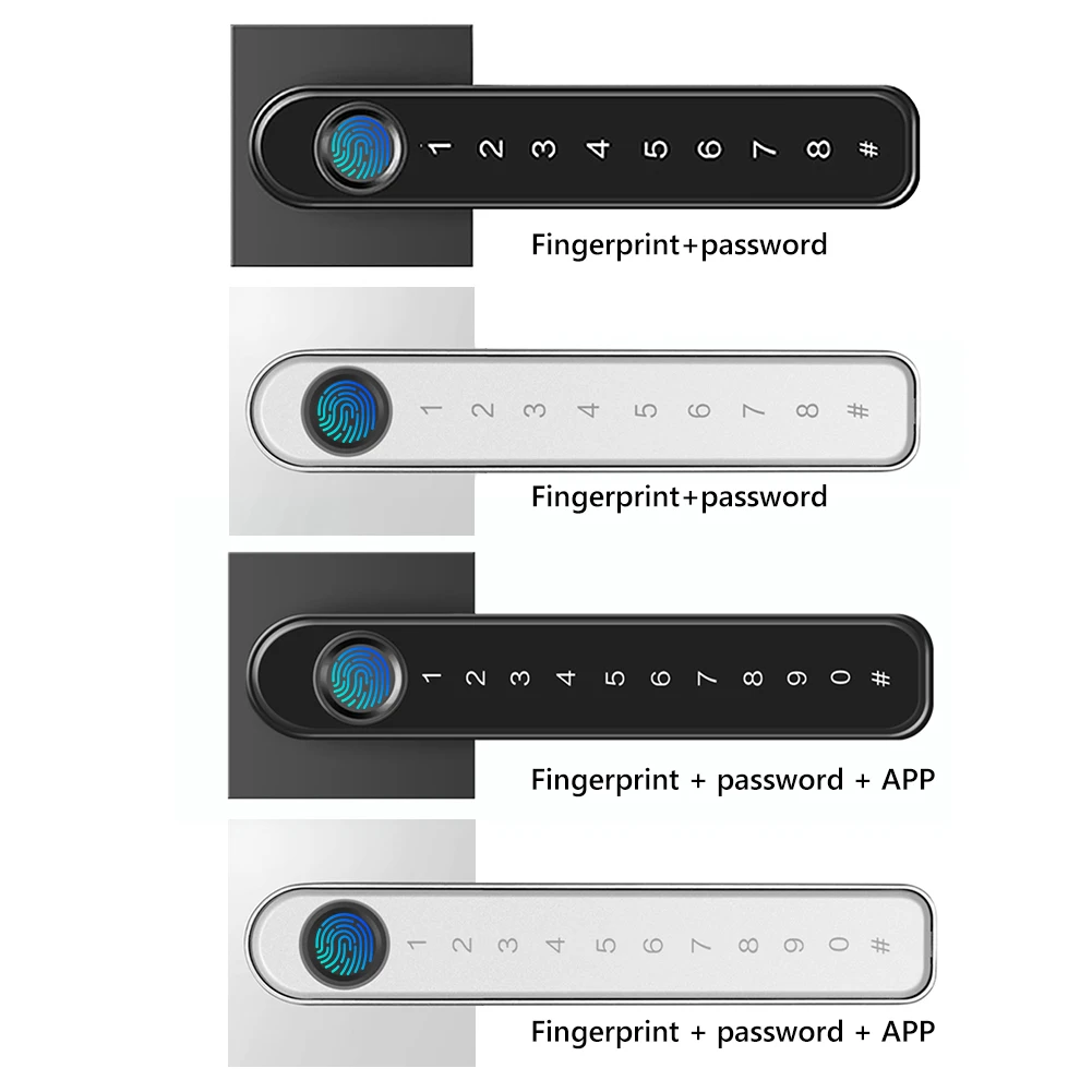 

Smart Biometric Fingerprint Password Electronic Lever Handle Lock with Keys
