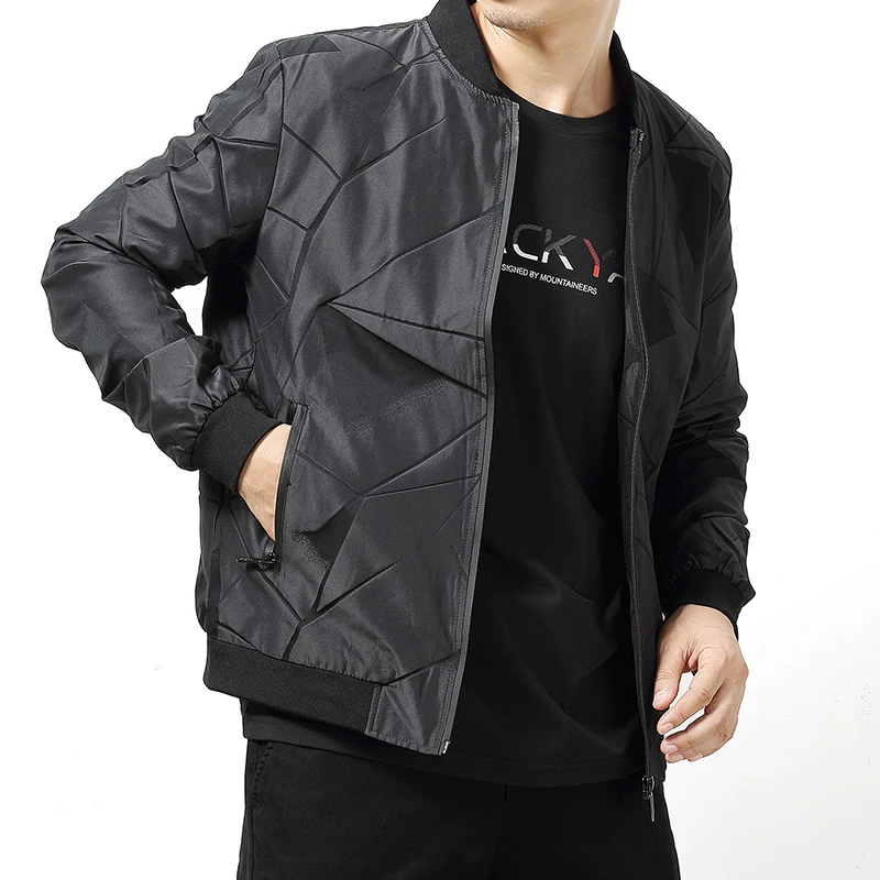 

plus size 8XL 7XL Spring Autumn Casual Solid Fashion Slim Bomber Jacket Men Overcoat Baseball Jackets Men's streetwear Jacket