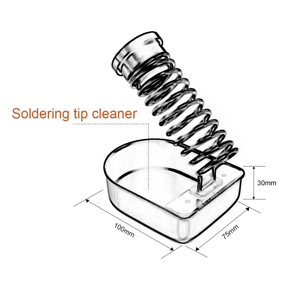 Подставка для паяльника держатель набор очистки наконечников с губка припоя