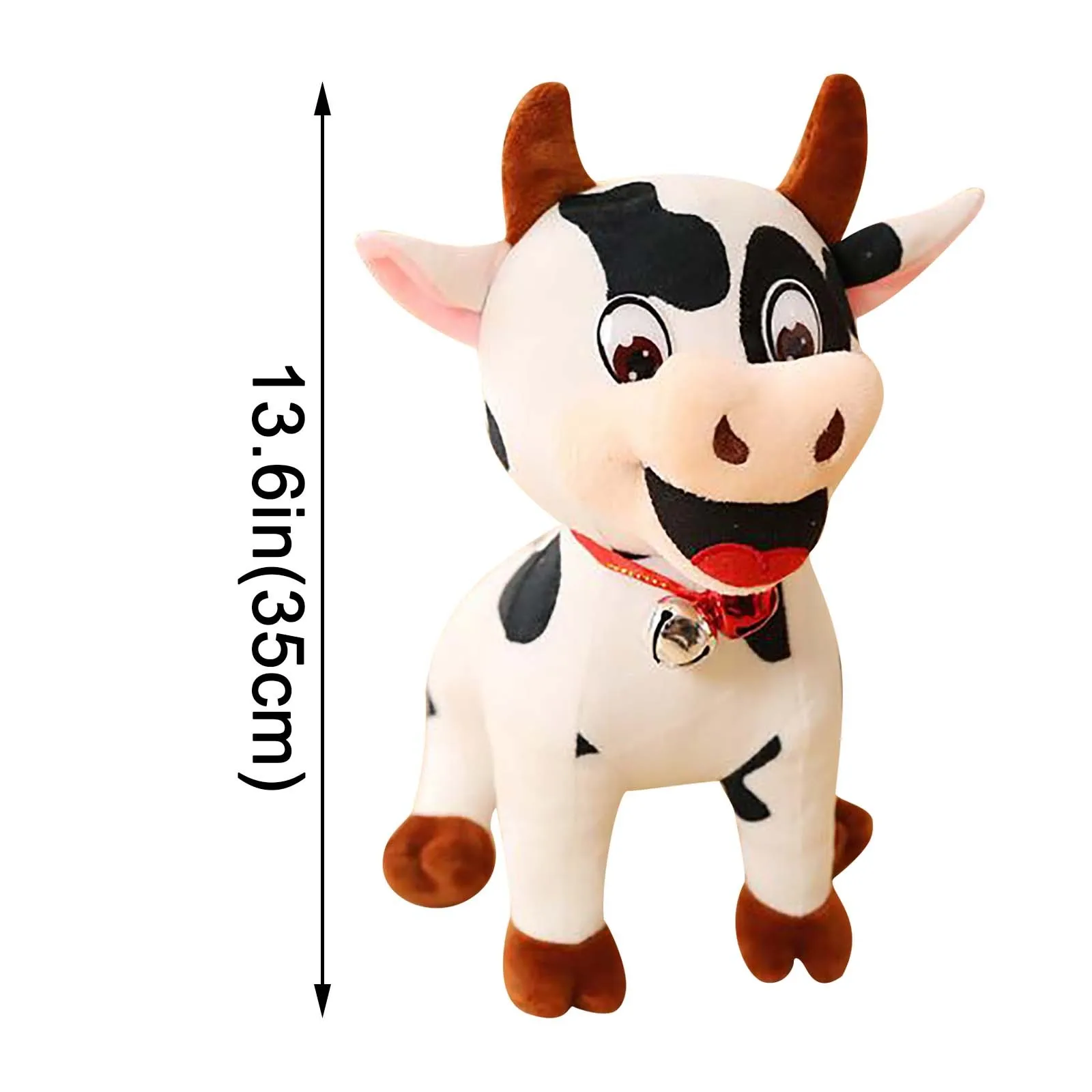 

25CM/35CM Cute Cow Plush Toy Soft Bull Animal Plush Toy Pillow Kawaii Cattle Doll Kids Birthday Gifts Baby Sleeping Pillows