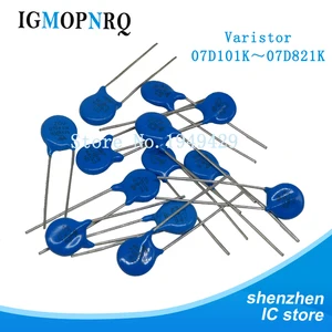 10 шт. Piezoresistor Варистор серии 7D 10D 14D 7D151K 7D271K 10D270K 10D101K 14D471K 14D521K 7D431K 10D390K 10D561K резистор