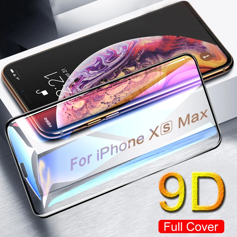 9D Защитная пленка для экрана iPhone 11 Pro X XR XS Max закаленное стекло 7 8 6 6S Plus Стекло