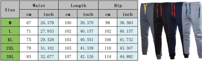 

New Men Pants Casual Female Slim Fit Tracksuit Bottoms Skinny Jogging Joggers Sweat Pants Trousers
