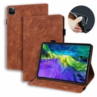 for ipad pro 11 inch 12 9 inch 2020 flat leather case matte grain card holder anti fall protective cover