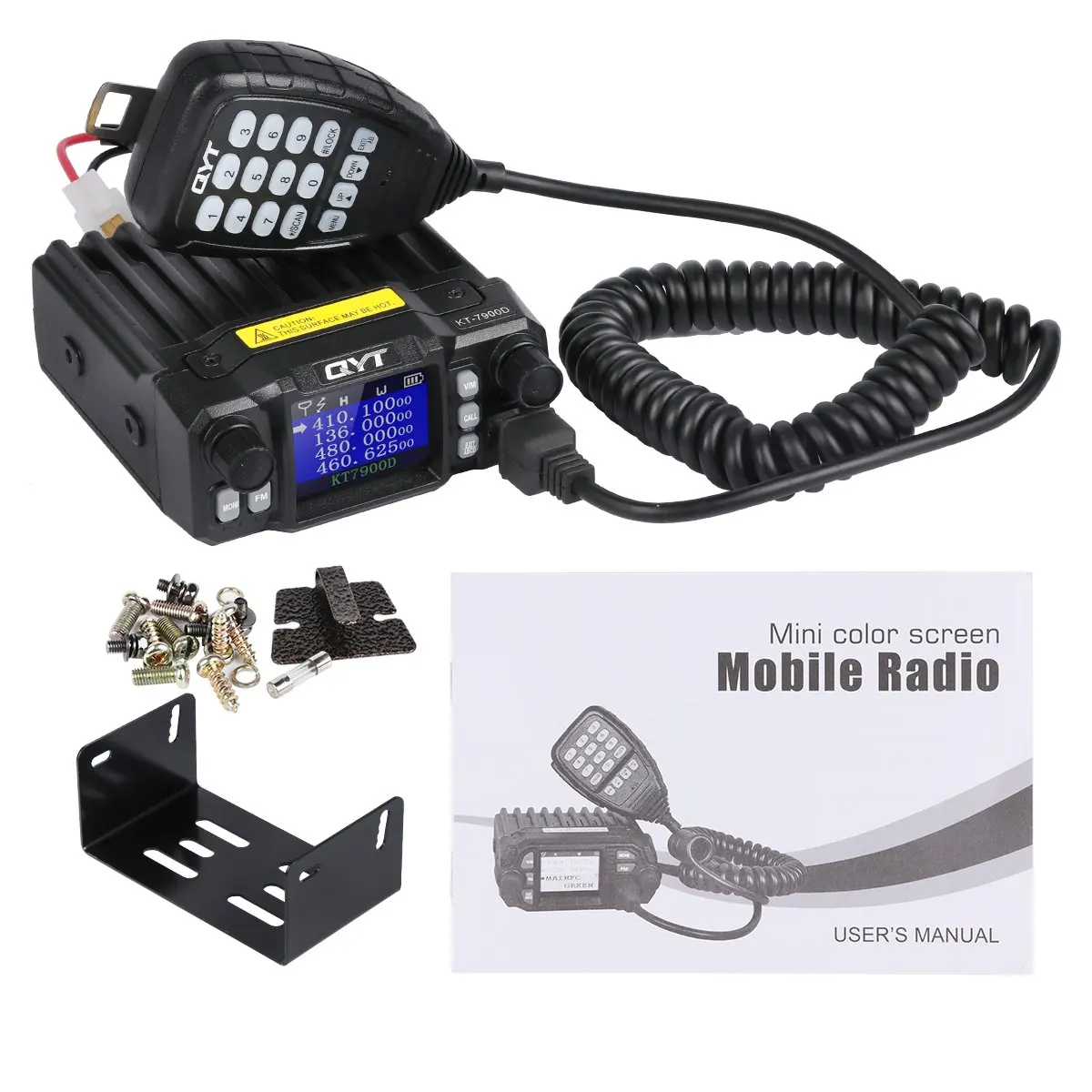 QYT KT-7900D Mini Mobile Radio 25W Quad Band 144/220/350/440MHz KT7900D CB Transceiver radio comunicador Walkie Talkie 10 KM
