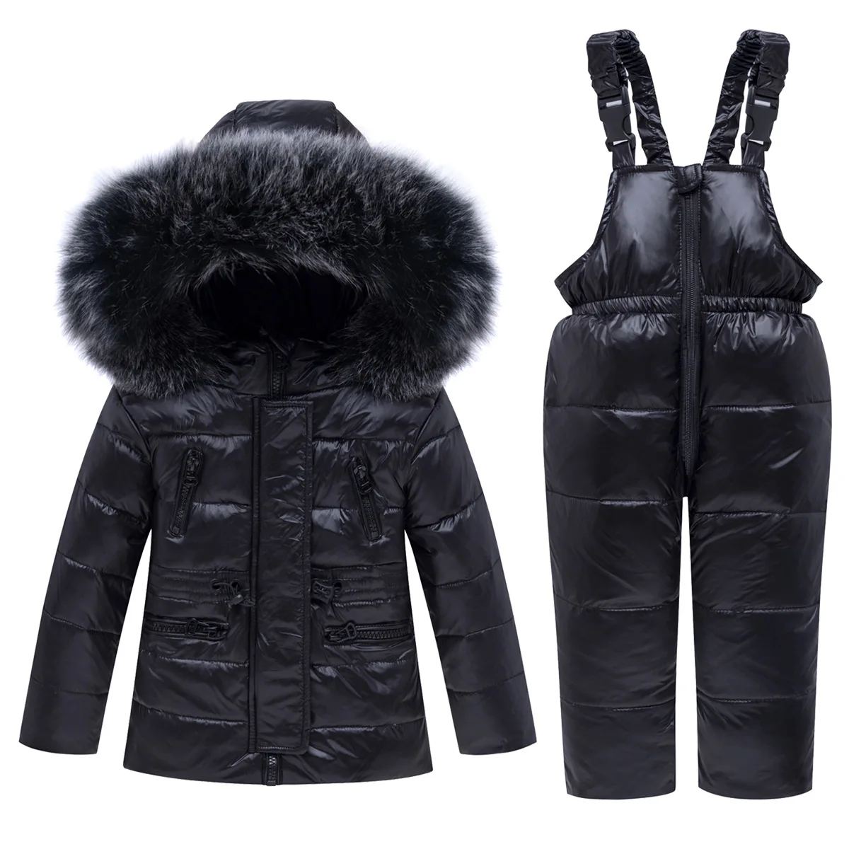 

Russia Winter Children's Clothing Sets Girls Clothes New Year's Eve Boys Parka Kids Jackets Coat Down Snowsuit 2-6 Year Overalls