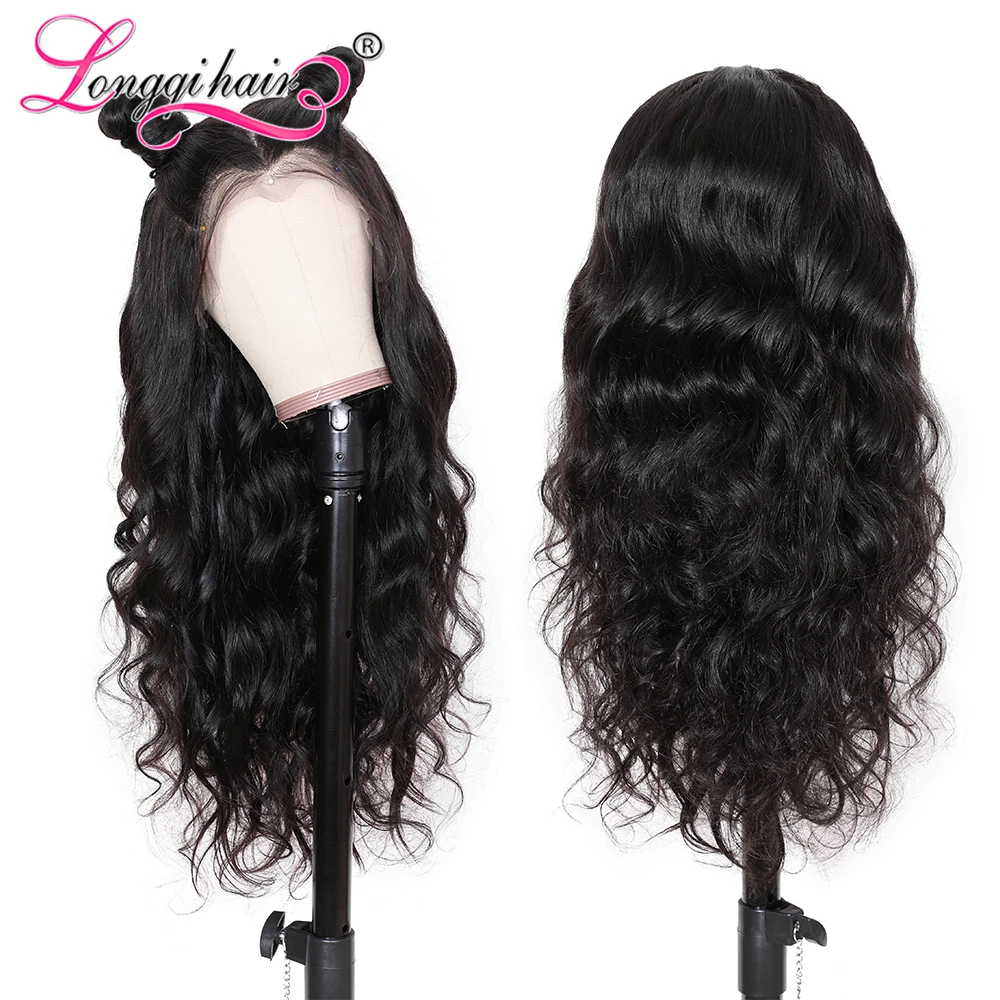 Парик с объемной волной 13X4 парики из человеческих волос на сетке спереди