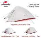 Туристическая палатка Naturehike Cloud Up на 1, 2, 3 человек, Ультралегкая, 20D, для путешествий, пешего туризма, кемпинга, оборудование с ковриком