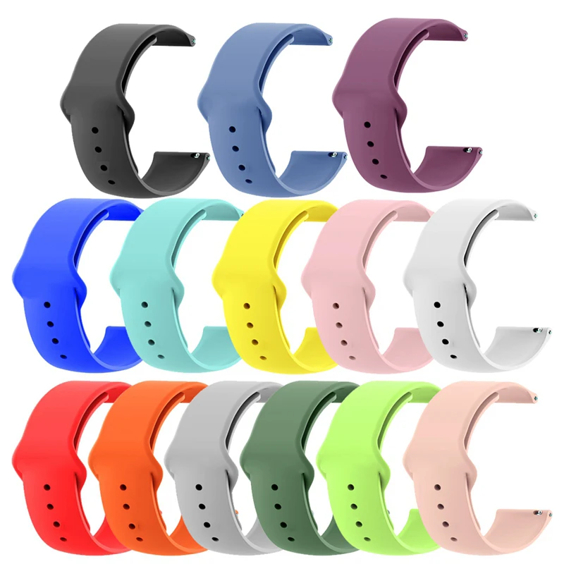 

20MM Silicone Wrist Strap For Xiaomi Huami Amazfit GTS 2/GTS/Bip/Bip S Lite Smart Watchband Sport Bracelets For Amazfit GTR 42MM