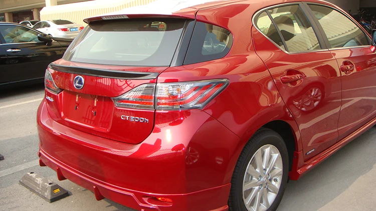 Для Lexus CT200H 2012 2013 2015 украшение автомобиля PU материал Неокрашенный праймер задний