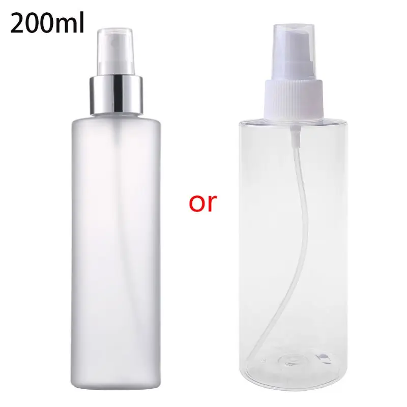 

100/200ml Empty Refillable Plastic Spray Bottle Scrub Frosted Fine Mist Perfume Aluminum Atomizer Cosmetic Container Portable