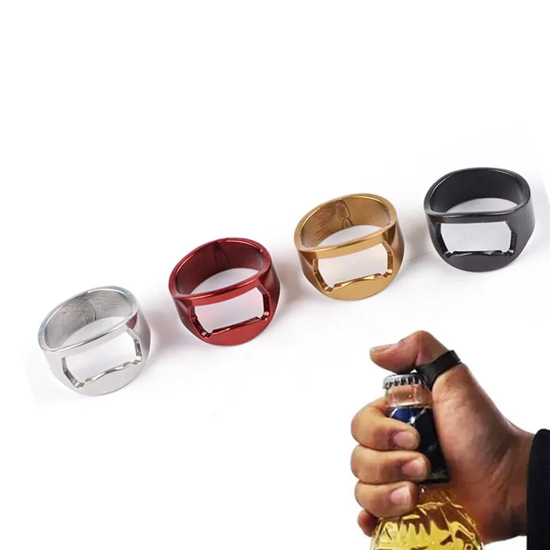 1 шт. Кольца из нержавейки нож многофункциональный мини-открывашка для бутылок