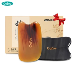Скребок Cofoe Horn Guasha, Массажная пластина, массажный инструмент для спа-иглоукалывания, камень, скребок для массажа тела, традиционный китайский массажер, 1 шт.