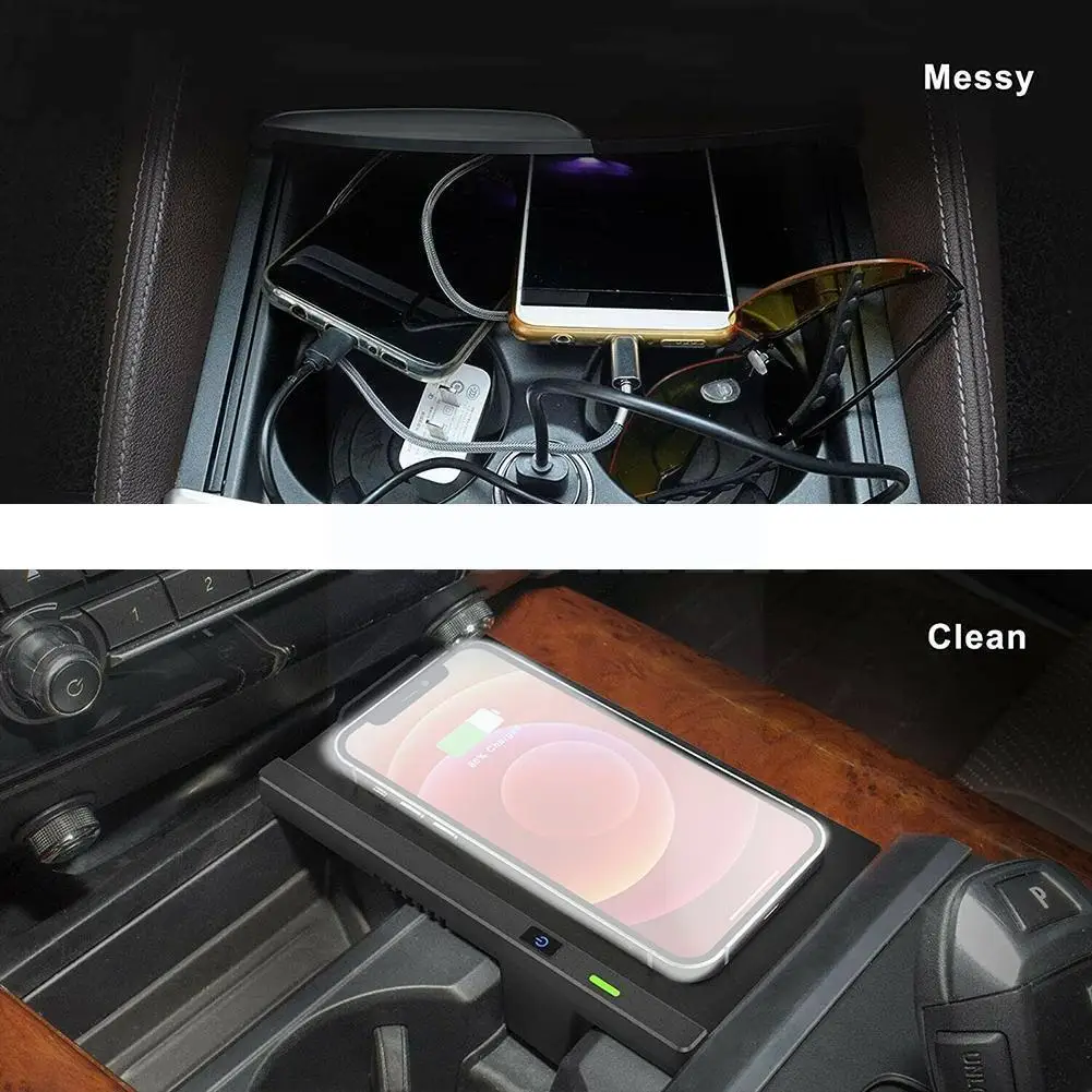 

Car Phone Wireless Charger Center Console Fast Charging Case Charging Holder For The Phone With QI Wireless Charging S3P1
