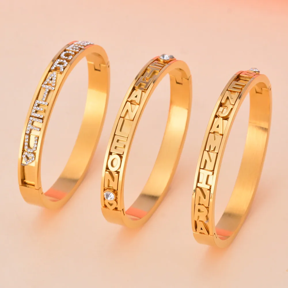 Новинка 2020 Браслет манжета с именем на заказ браслеты манжеты сделай сам буквами