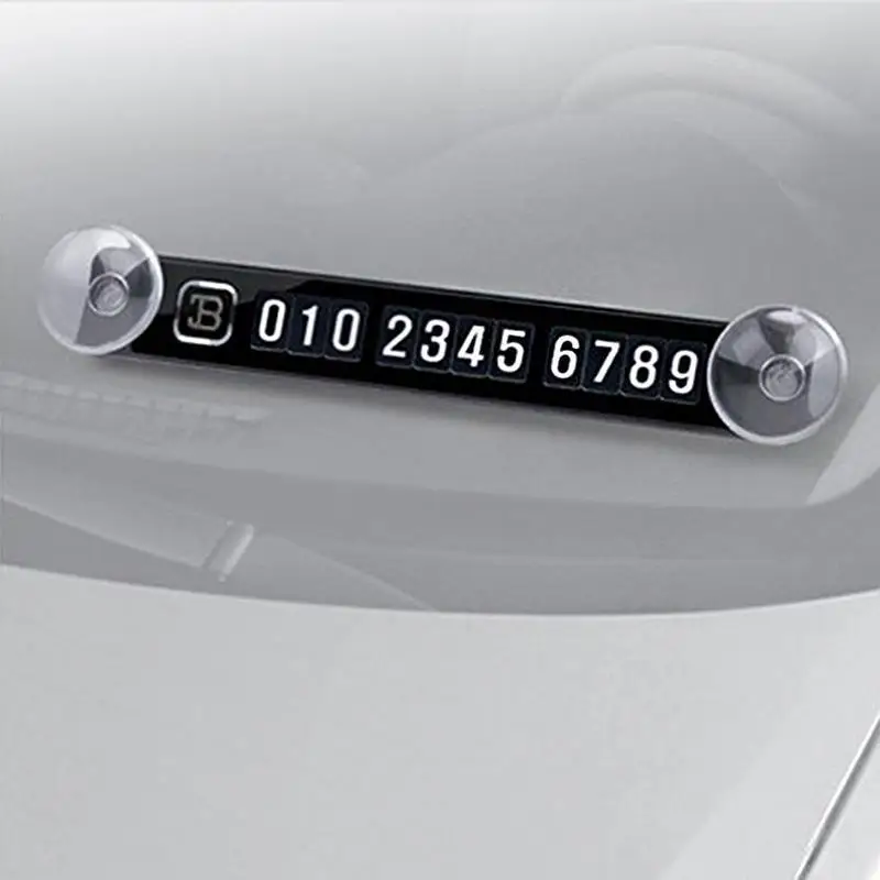 Автомобильная Временная парковочная карта магнитная Табличка с номером