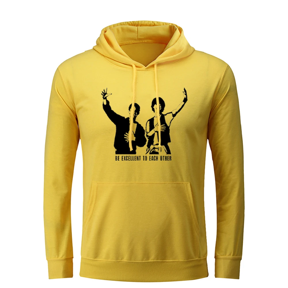 

The Big Bang Theory Men Graphic Hoodie Sweatshirt Don't Fill You Head With Worries Be Excellent To Each Other Hooded Pullover