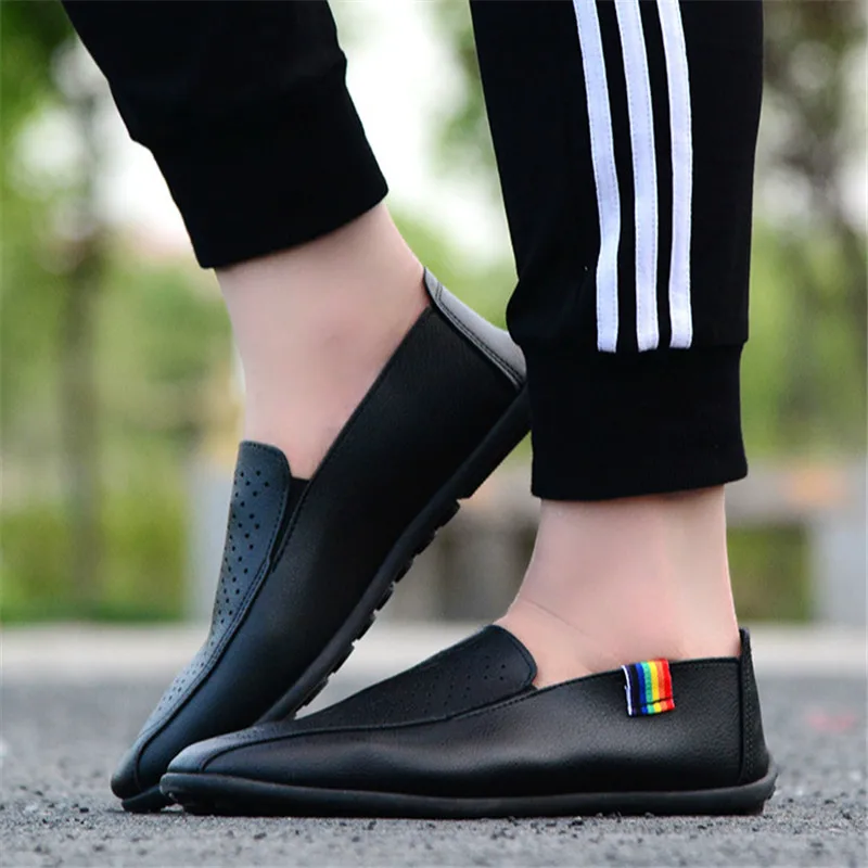 2020 Men Loafers Shoes Spring Fashion Boat Footwear Man Brand Leather Moccasins Men'S Comfy Drive Men's Casual | Обувь