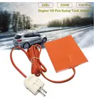 Силиконовая нагревательная Подушка 250 Вт, коврик для подогрева масла, нагревательная подушка, защита от износа топливного бака двигателя с европейской вилкой 220-240 В