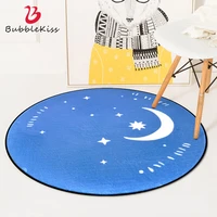bubble kiss 2020 hot sale nordic creative carpet simple design rugs for bedroom round double layer carpet kids room non slip rug