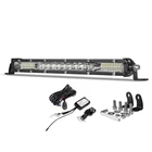 Светодиодная панель рабочего освещения, 10 дюймов, прямая, тонкая, Однорядная, для полноприводного кроссовера, квадроцикла, 4X4, для бездорожья, светодиодная лампа рабочего освещения, для кемпинга