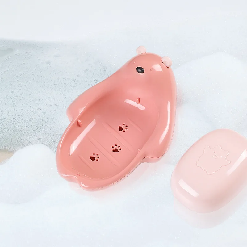 

Plastic with Cover Soap Holder Bathroom Accessory soap box Pcs Portable for Travel 3Colors Storage Box Home Shower Travel Hiking