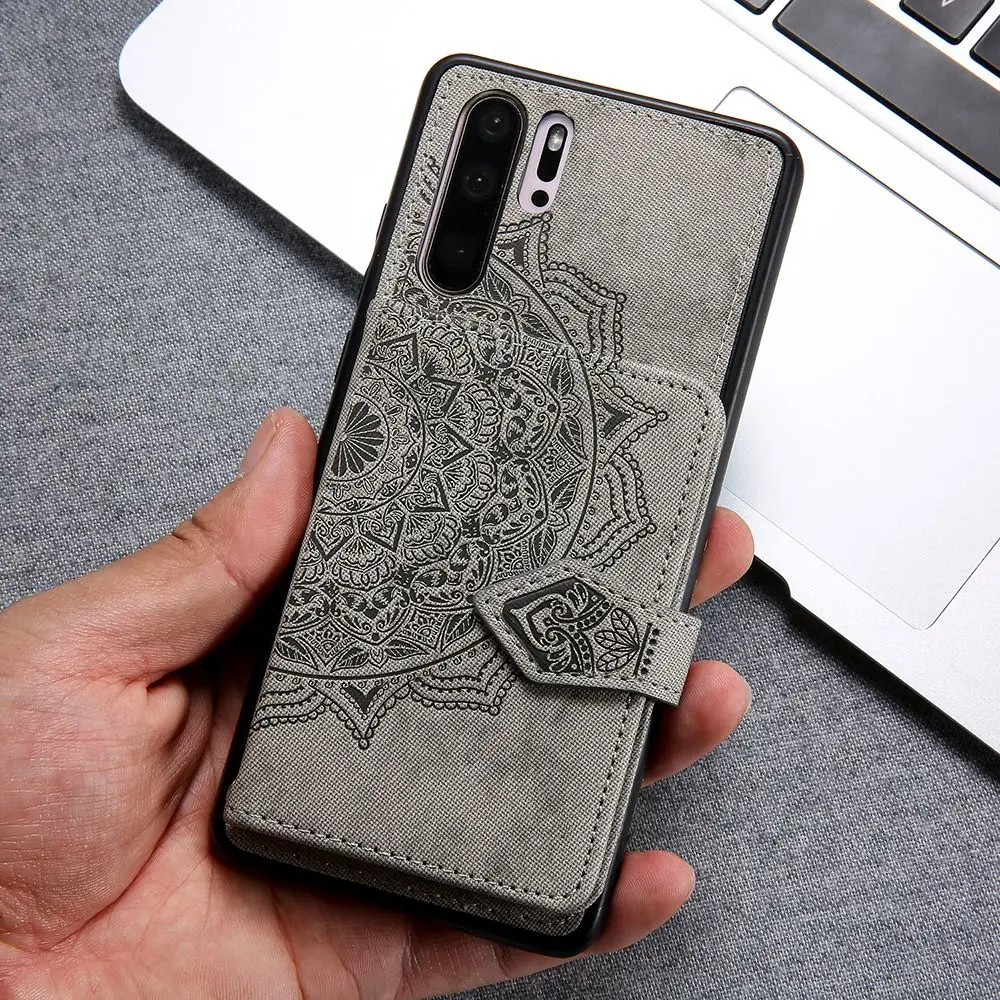 LAPOPNUT тонкий гибридный тканевый карточка из ткани Слоты Чехол для телефона HUAWEI P30