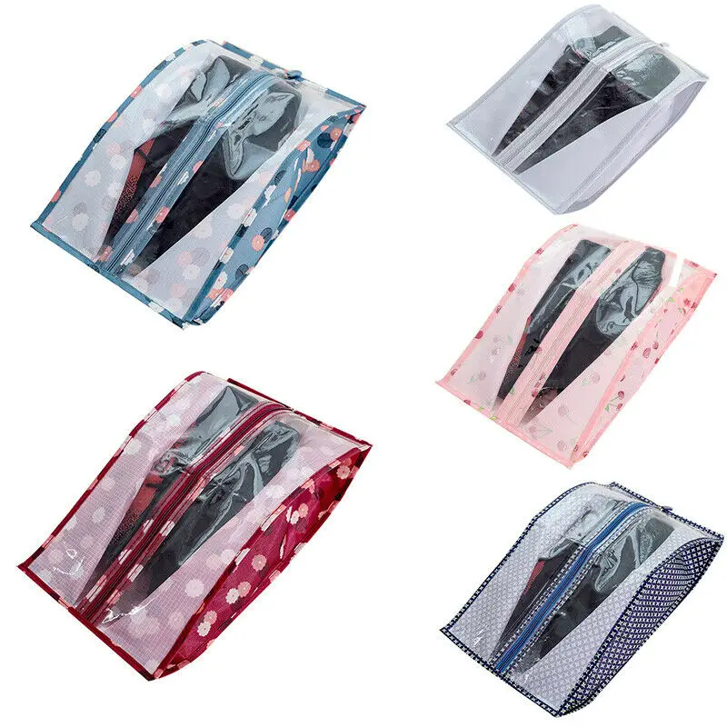2020 Functional Multi-colored Portable Waterproof Travel Shoe Bag Zip View Window Pouch Storage Organizer | Дом и сад