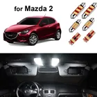 9 шт. светодиодная интерьерная с Canbus светильник комплект для Mazda Demio DJ для Mazda 2 (2014 +) LED лампы в форме купола Карта номерной знак багажник Светильник лампы
