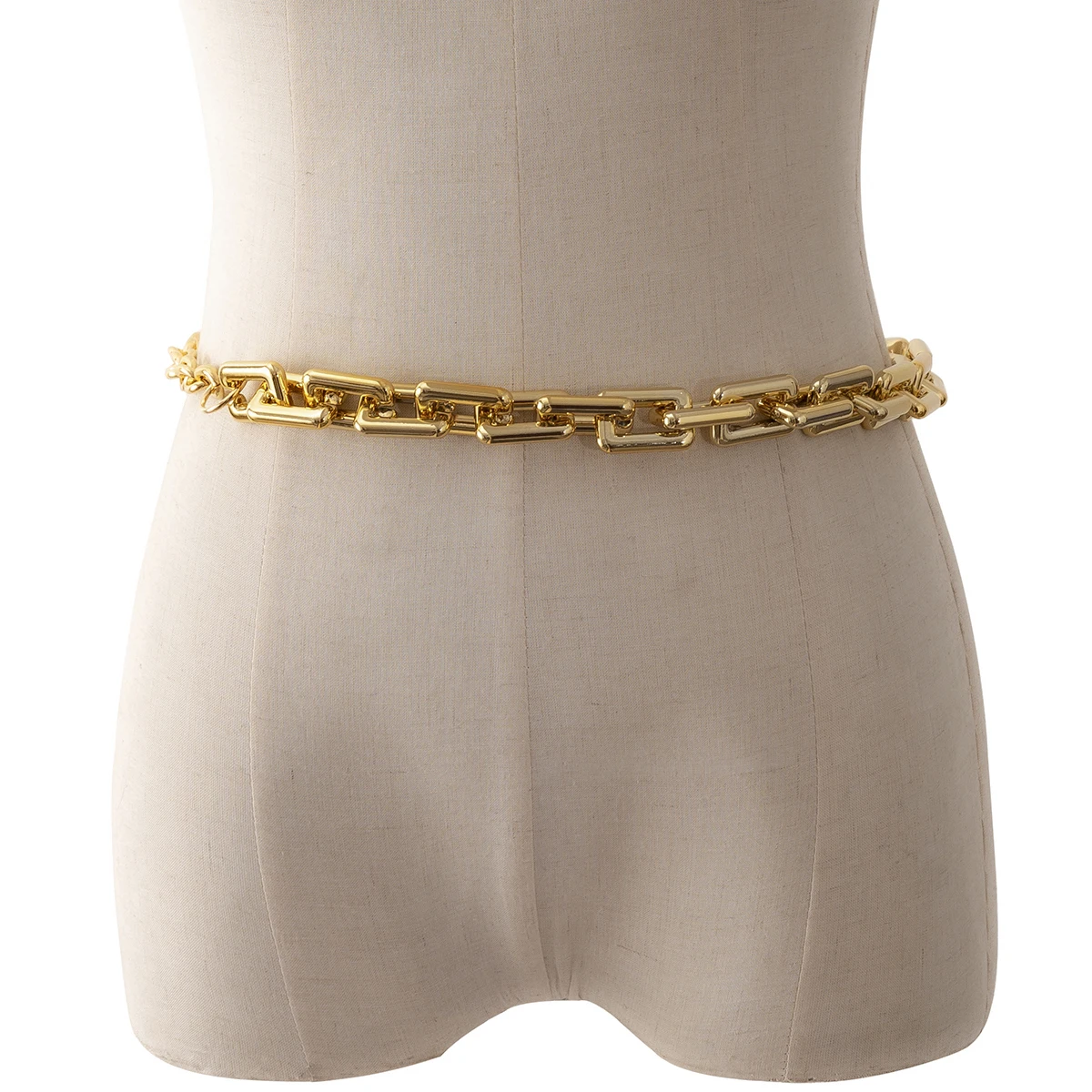 

IngeSight.Z Gold Color CCB Plastic Chunky Thick Harness Waist Belly Chain Summer Beach Women Female Body Chain Belt Jewelry Gift