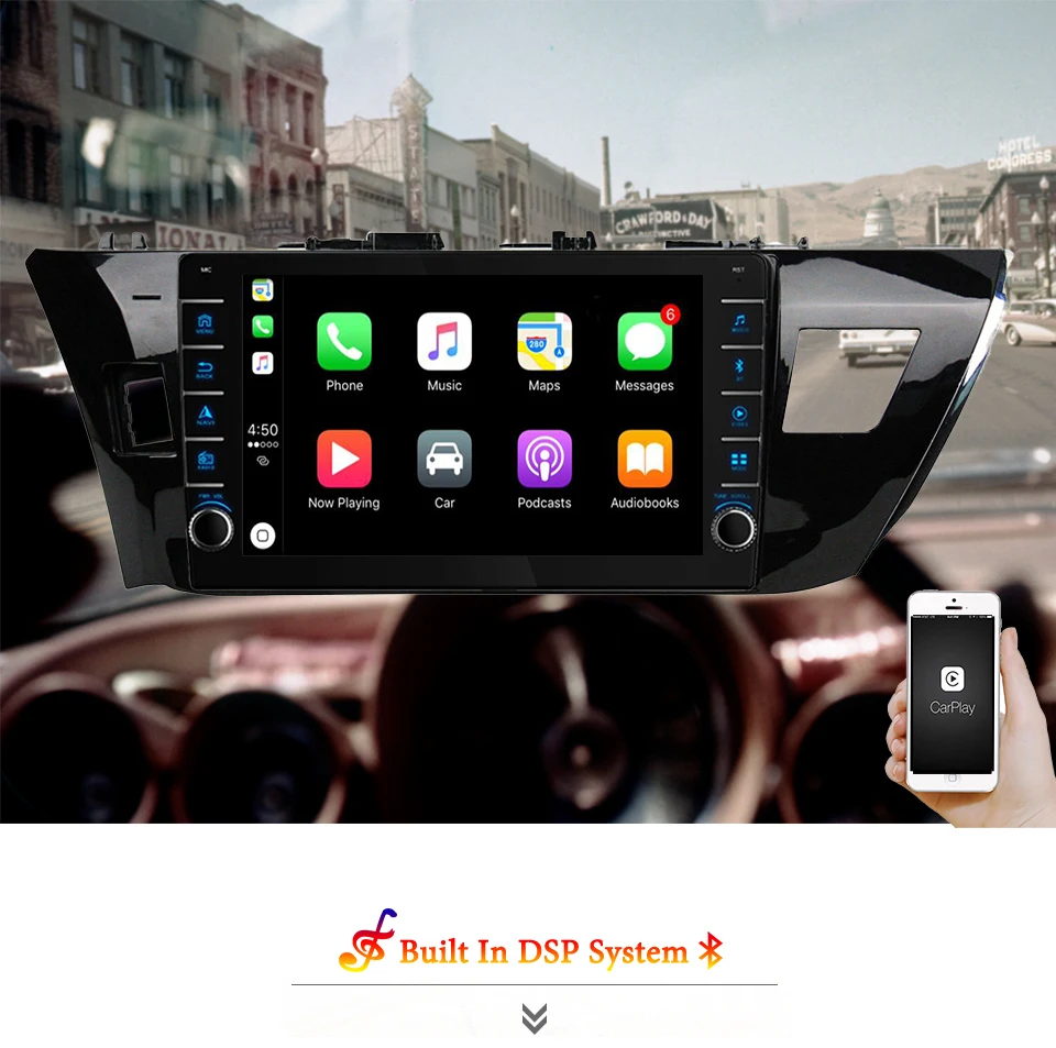 Android11 мультимедийный видеоплеер для Toyota Corolla 11 2012 2013 2014 2015 2016 автомобильный