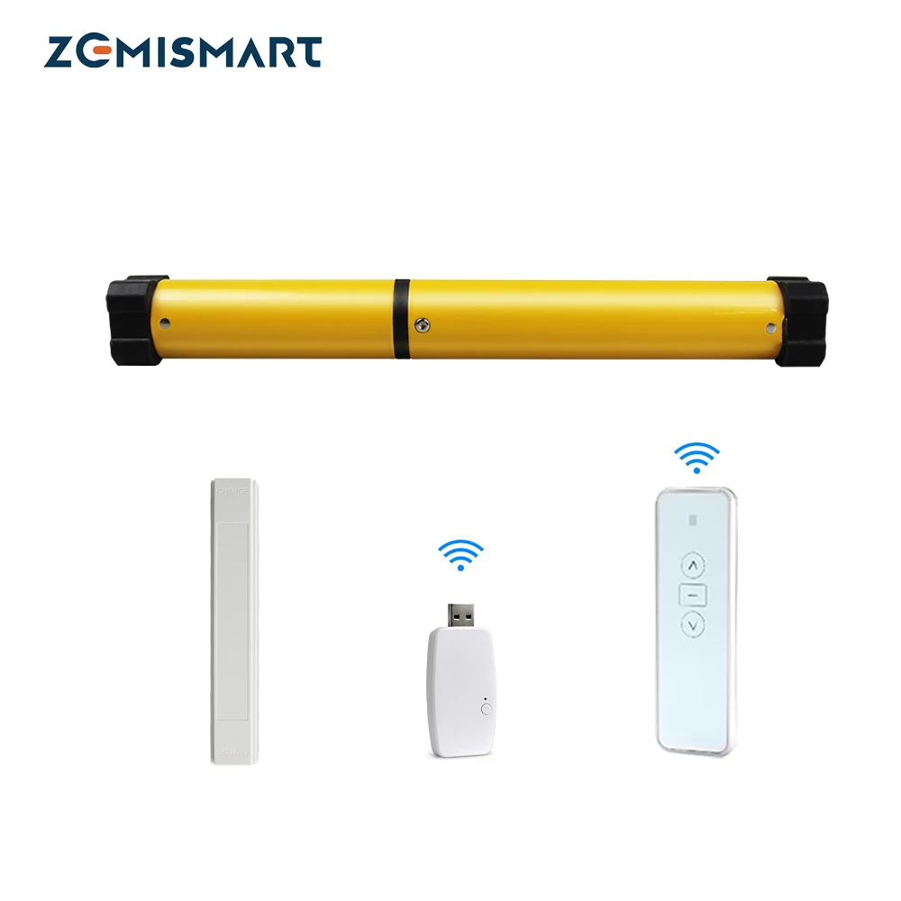 Умный роликовый шторный двигатель Zemismart Mihome для штор перезаряжаемый с WiFi USB