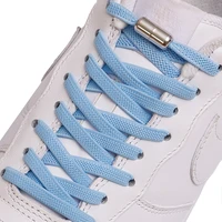 1pair new flat elastic locking shoelace no tie shoelaces special creative kids adult unisex sneakers shoes laces strings