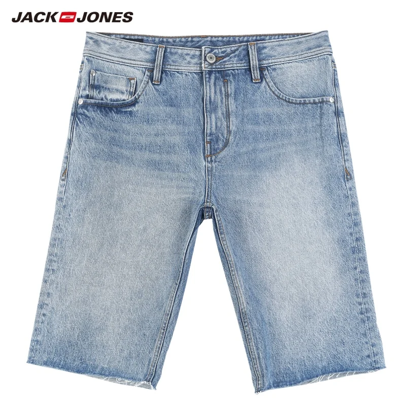 Мужские джинсовые шорты JackJones зауженные из 100% хлопка с эффектом потертости 219243517 |