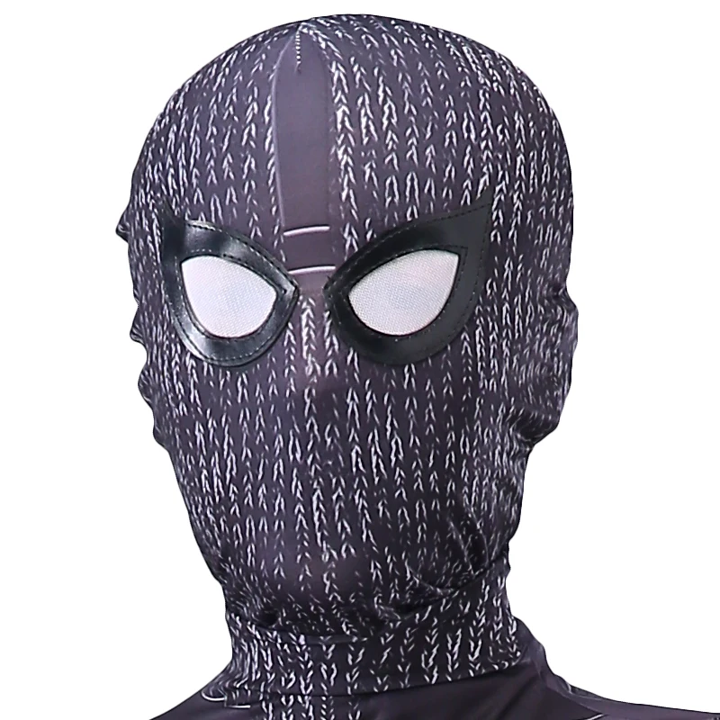 Хэллоуин новая детская Spiderboy с маской бальные костюмы для взрослых и детей черный