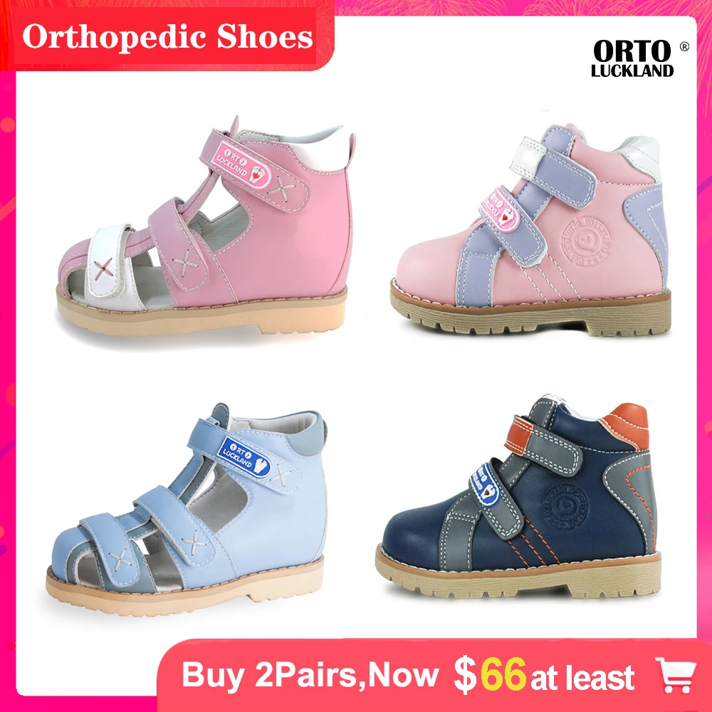 Ortoluckland Children Sandals Summer Kids Orthopedic Leisure Shoes Boys Girls Fashion New Design Spring Flatfeet Boots Size22 31