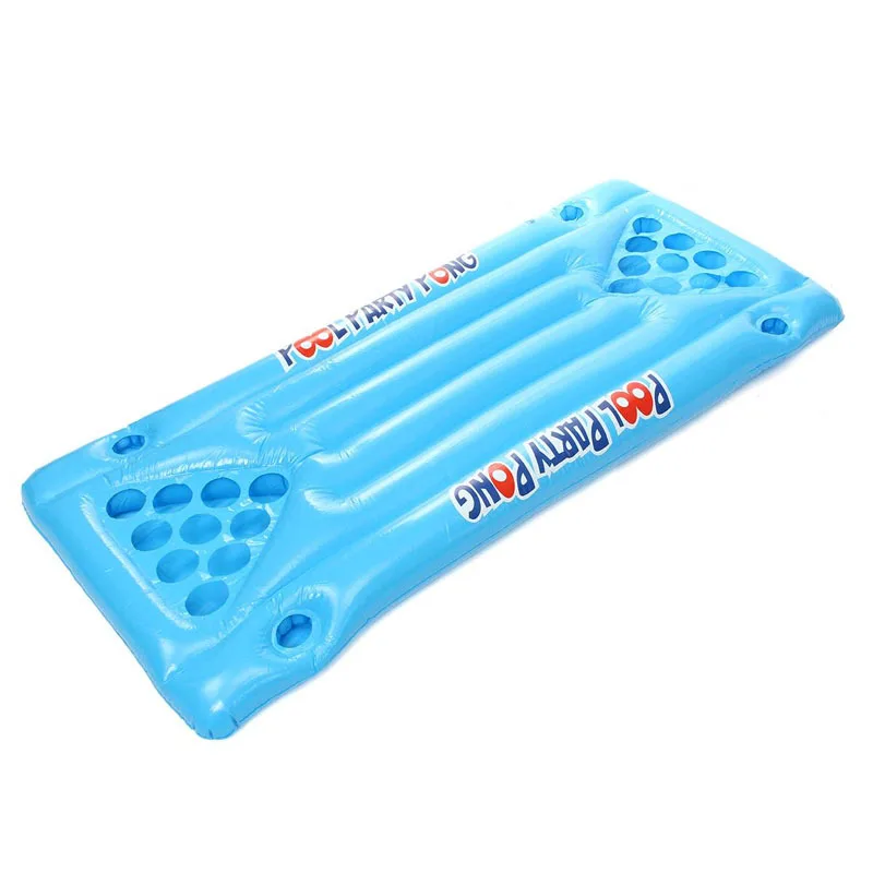

Inflatable Beer Table Pool Mat Cup Hole Floating Row Inflatable Pool Mattress Water Table Tennis Entertainment Floating Pad