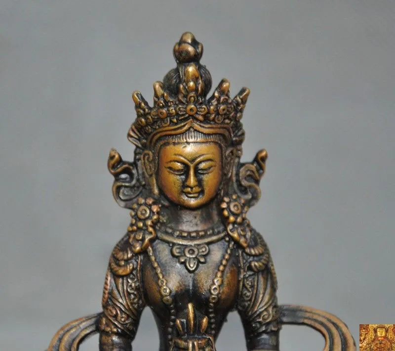 Свадебные украшения Тибетский буддистский храм Непал бронза Амитаюс долголетия