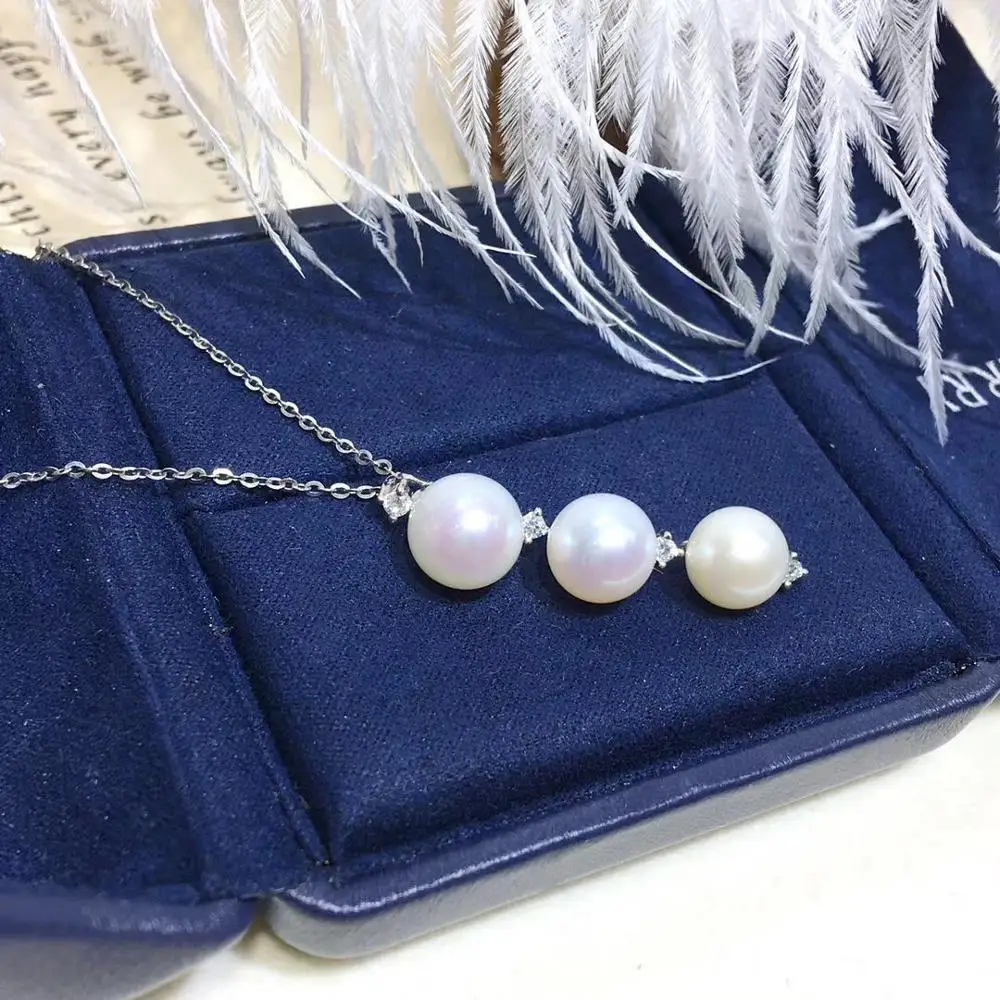 Женские жемчужные подвески YIKALAISI ювелирные изделия из стерлингового серебра 925