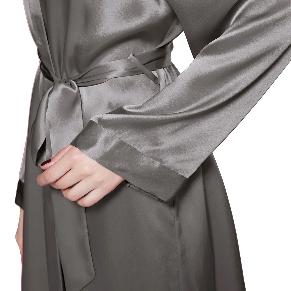 LILYSILK 100 Silk Robe Kimono Sleepwear Female 22 momme Long Sleeve Luxury Natural Women's Clothing Free Shipping