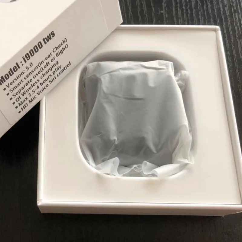 White Смарт-сенсор всплывающие i9000 TWS Aire 2 1:1 беспроводные bluetooth-наушники беспроводные наушники для зарядки PK i200 i1000 i2000 i5000 TWS - Цвет: White