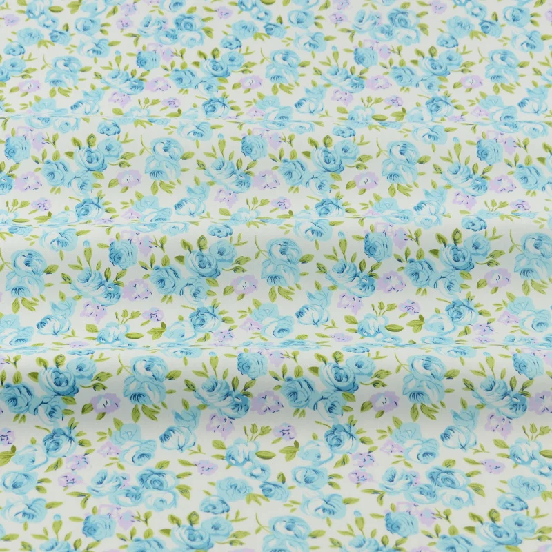 Green Printed Floral Designs Cotton Fabric Twill Tecido Bedding Scrapbooking Home Textile Sewing Cloth Quilting Patchwork Tissue | Дом и сад