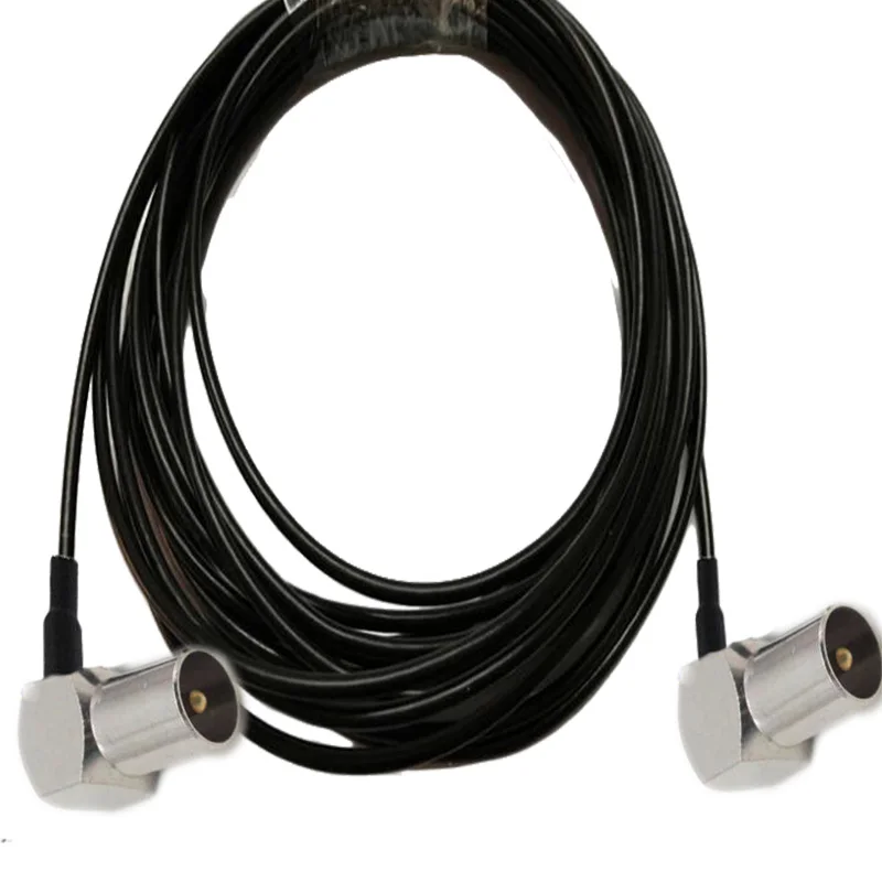 Стандарт IEC DVB-T TV PAL штекер-штекер прямоугольный радиочастотный телефон RG174 50 ом